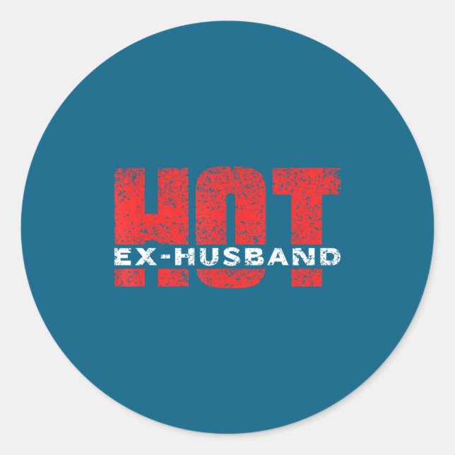 Sticker Rond Ex-mari divorcé divorce séparation (Devant)