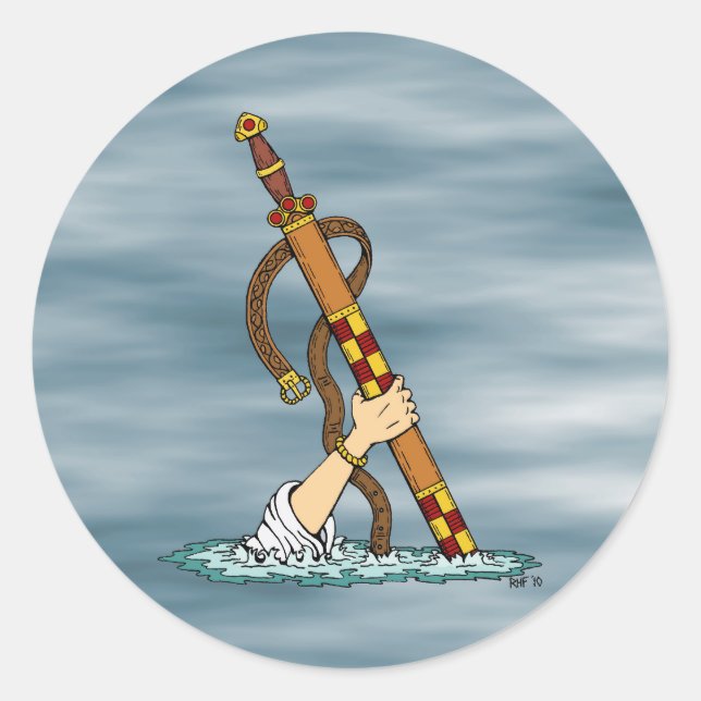Sticker Rond Excalibur (Devant)
