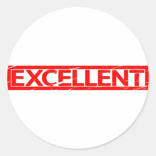 Sticker Rond Excellent timbre (Devant)
