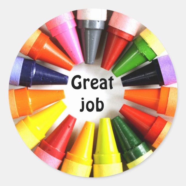 Sticker Rond excellent travail (Devant)