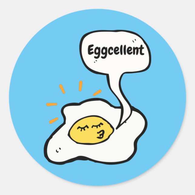 Sticker Rond Excellente sur le côté soleil (Devant)