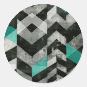 Sticker Rond Exclusion Chevron II