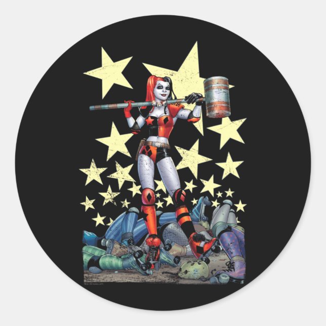 Sticker Rond Exécution d'anti-héros de bande dessinée Hammer Ti (Devant)