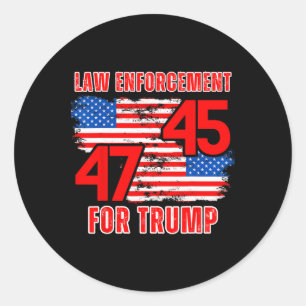 Sticker Rond Exécution Pour Trump 45 47