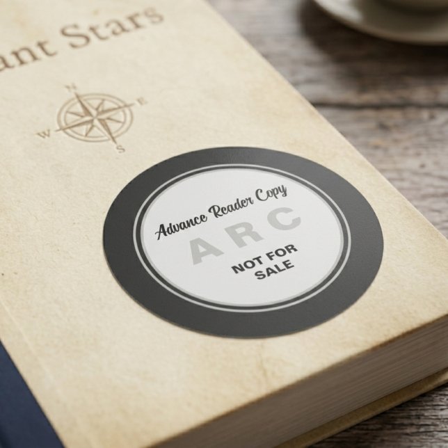 Sticker Rond Exemplaire avancé de lecture ARC noir Non destiné  (Créateur téléchargé)