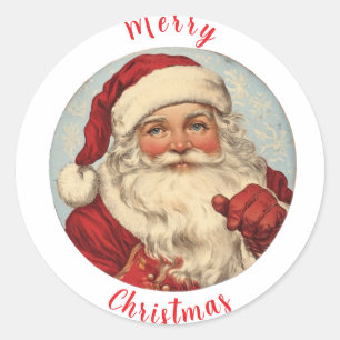Sticker Rond Exemple Père Noël Caus vintage 2