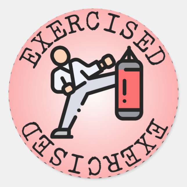 Sticker Rond Exercé (Adulting Merit Badge) (Devant)