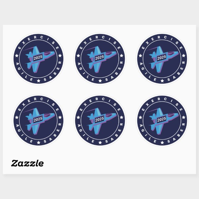 Sticker Rond Exercice Agile Saber 6 Compteur feuille (Feuille)