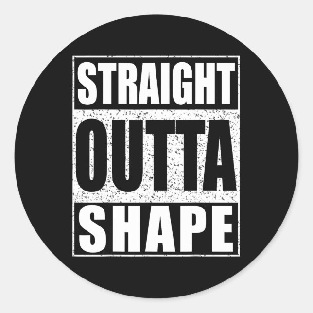 Sticker Rond Exercice de forme physique direct (Devant)