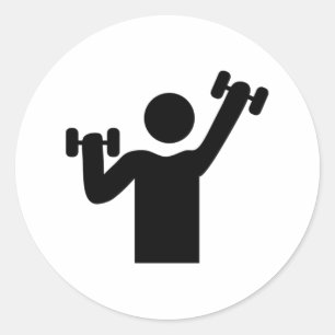 Sticker Rond Exercice d'lifting du poids