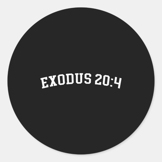 Sticker Rond Exodus 20_4  (Devant)