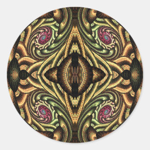 Sticker Rond Expansion coloré psychédélique