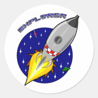 Sticker Rond Explorateur