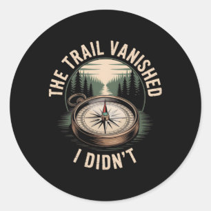 Sticker Rond Explorateur de pics de la chaîne d'aventure de mon