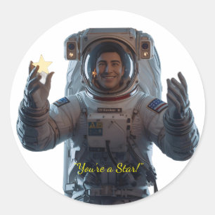 Sticker Rond Explorateurs de Galaxy - Hors de ce monde Merci St