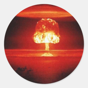Sticker Rond explosion nucléaire