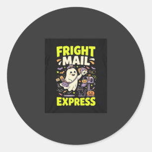 Sticker Rond Express Courrier d'Effroi d'Halloween