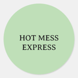 STICKER ROND EXPRESS DÉSASTREUX