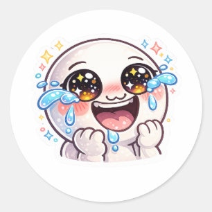 Sticker Rond Exprimez vos moments ultimes de rire et de pure
