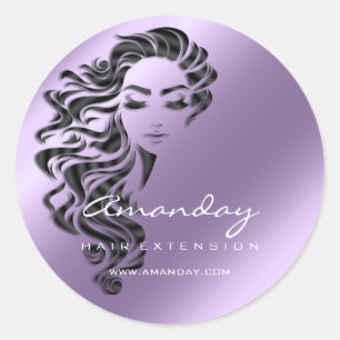 Sticker Rond Extension de la ceinture de cheveux Styliste maqui