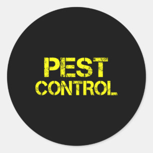 Sticker Rond Exterminateur de lutte antiparasitaire Costume d'H