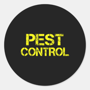 Sticker Rond Exterminateur de lutte antiparasitaire Costume d'H