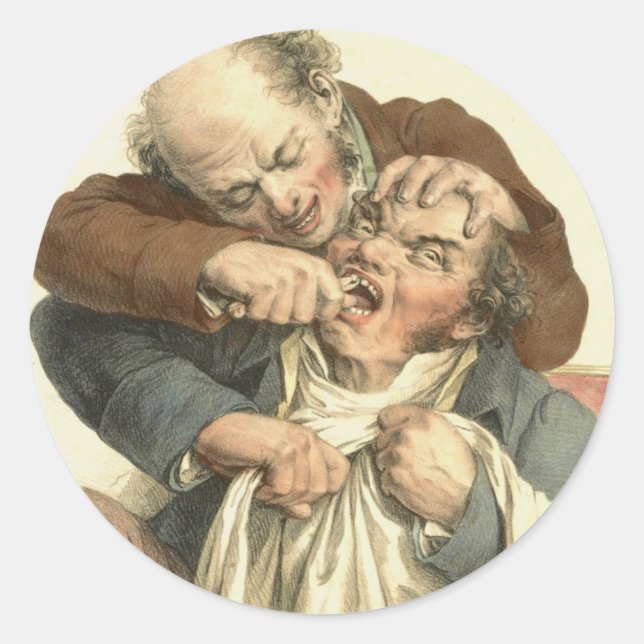 Sticker Rond Extraction des dents 1790 (Devant)