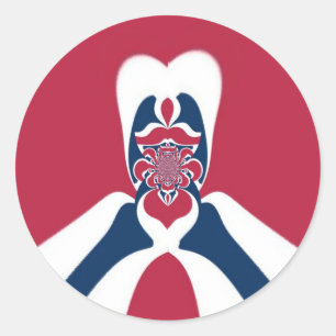 Sticker Rond Extraterrestre E-T Hakuna Matata Je viens en paix