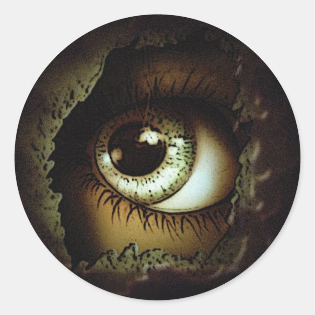 Sticker Rond Eye Peut Vous Voir (Devant)