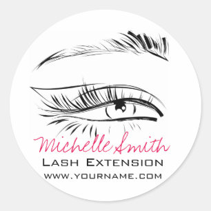 Sticker Rond Eye Sketch Mascara Lash Extension