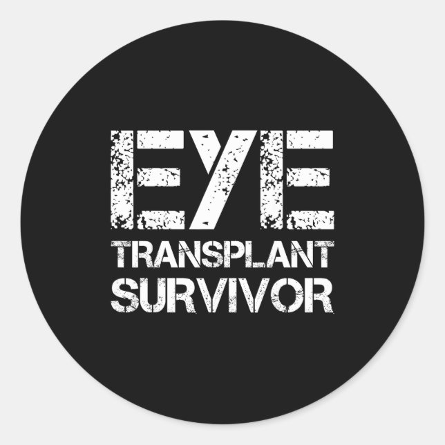 Sticker Rond Eye Transplant Survivor For Transplant Awareness D (Devant)