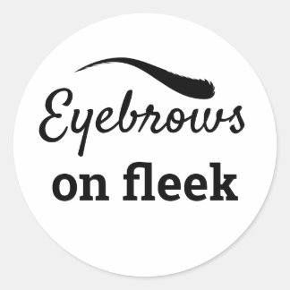 Sticker Rond Eyebrows sur Fleek Trendy Flawless Styled, ZFJ