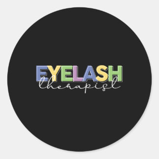 Sticker Rond Eyelash Thérapeute Lash Tech Lash Eyelash