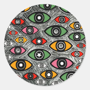 STICKER ROND EYES