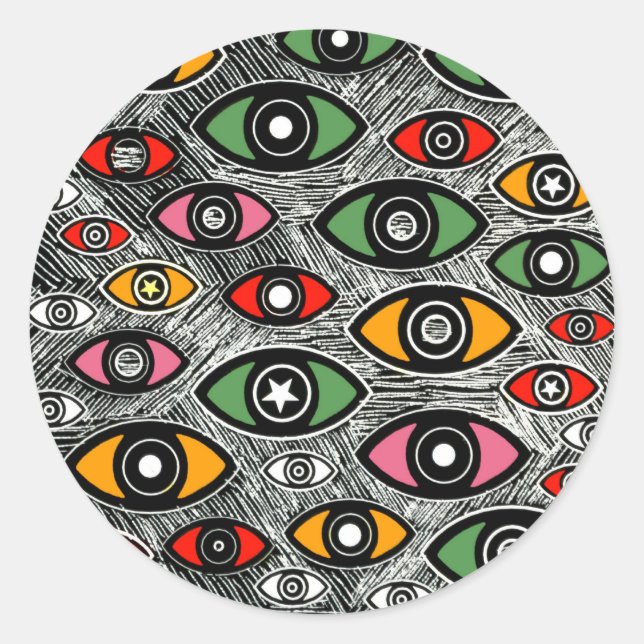 STICKER ROND EYES (Devant)