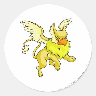 Sticker Rond Eyrie jaune