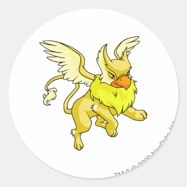 Sticker Rond Eyrie jaune (Devant)