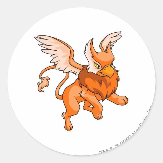 Sticker Rond Eyrie Orange (Devant)