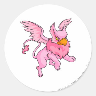 Sticker Rond Eyrie rose