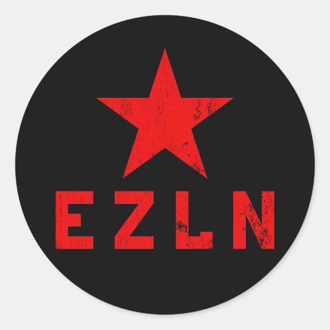 Sticker Rond EZLN - Ejército Zapatista de Liberación Nacional (Devant)