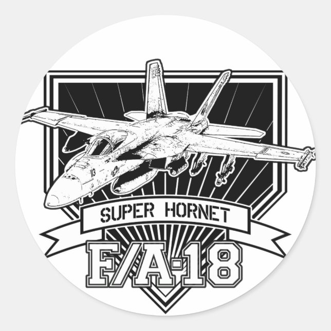 Sticker Rond F18 Super Hornet (Devant)