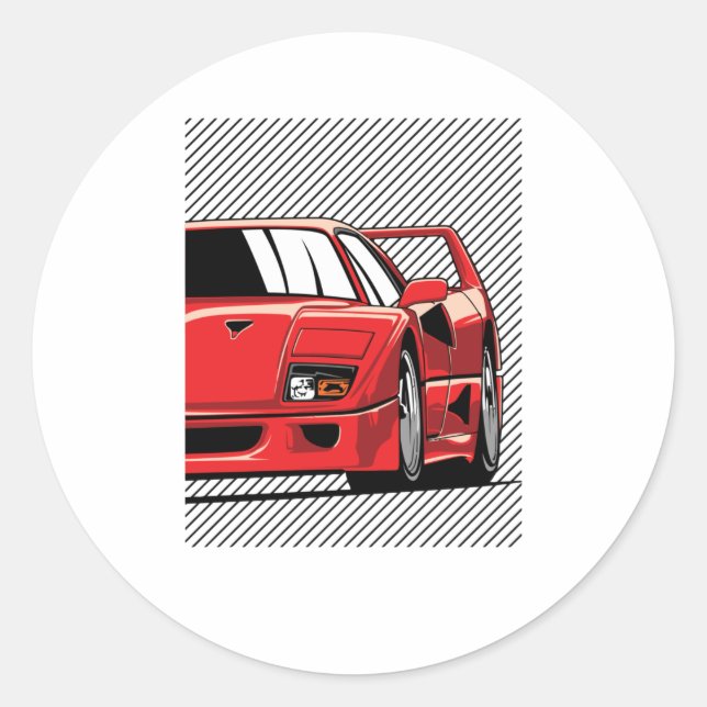STICKER ROND F40 (Devant)
