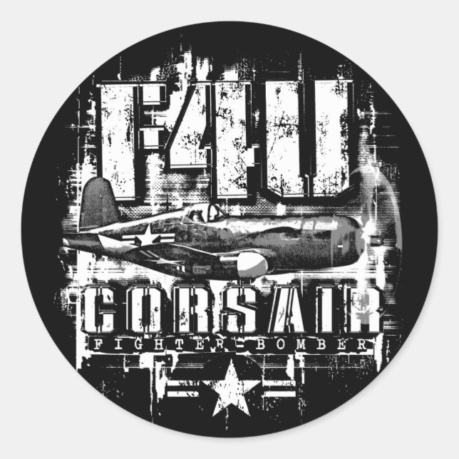 STICKER ROND F4U CORSAIR (Devant)