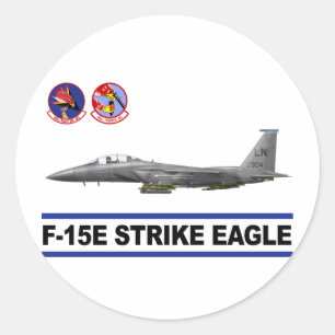 Sticker Rond F-15E Eagle de frappe 492e Escadron de chasse