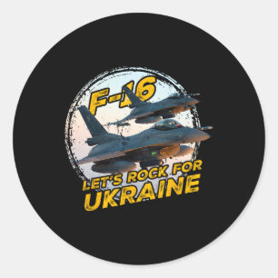 Sticker Rond F-16 Ukraine 1