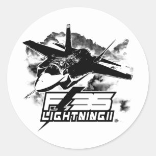 Sticker Rond F-35 Éclair II