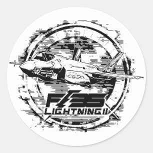 Sticker Rond F-35 Éclair II