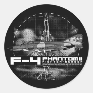 Sticker Rond F-4 Phantom II