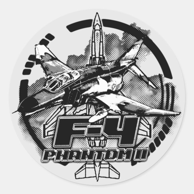 Sticker Rond F-4 Phantom II (Devant)