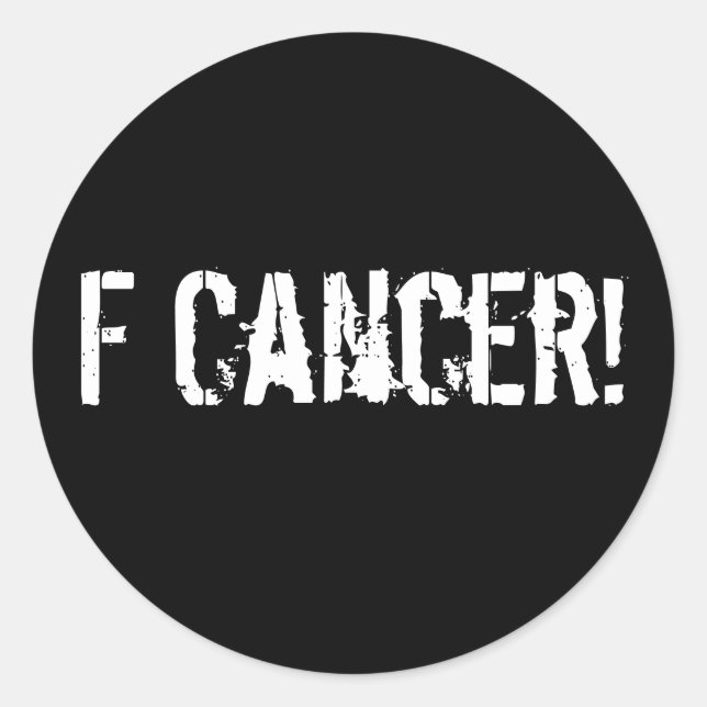 Sticker Rond F Cancer ! (Devant)